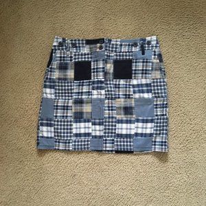 Ann Taylor Loft Patchwork Skirt 8P